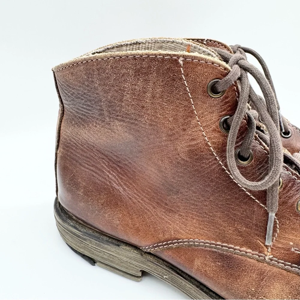 Bed Stu Men's Hoover Lace Up Chukka Boot Brown Distressed Size‎ 8.5 Minimalist